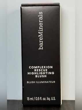bareMinerals COMPLEXION RESCUE Liquid Highlighting Blush (Rose Glow) NIB